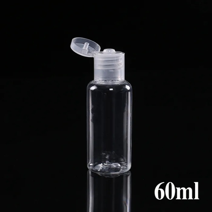 Plastic Bottle Flip Butterfly Lid For Liquid 5ML 10ML 20ML 30ML 50ML 60ML 100ML 120ML Travel Essential Oils Perfume PET Bottles With Caps