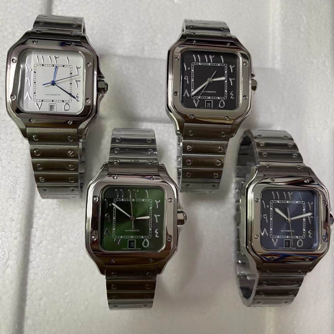 new watches luxury watch Square man 40mm Geneva Genuine Mechanical Movement Classic Mens Wristwatch ca01-2-image-771544749