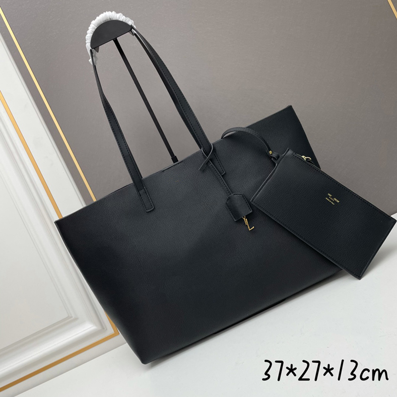 The tote bag designer bag black YLS shoulder bag handbag shopping bag travel shopper totes purses Large Capacity Purse Satchels Bag Soft Leather-image-901702530