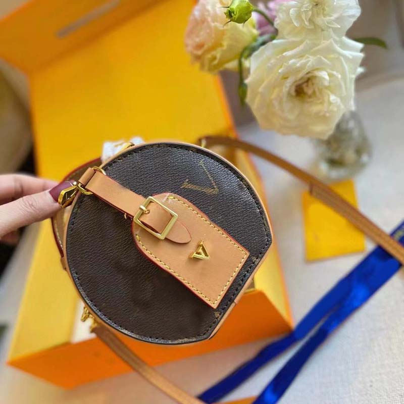 dapu Designer bag women's hundred crossbody bag small round cake bag classic old flower 2023 