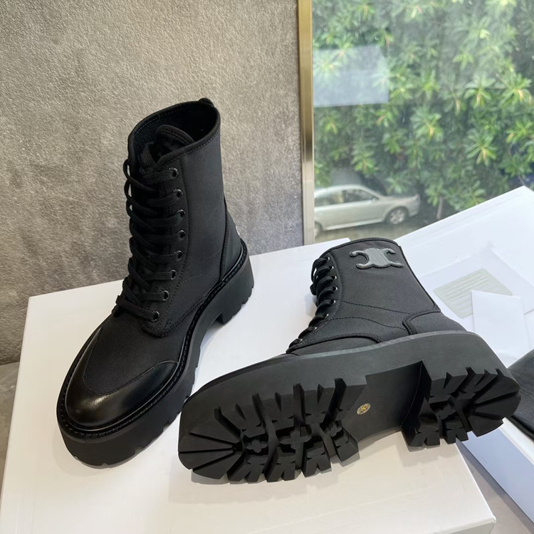 Luxury Designer Women Boots Ladies Ankle Boot Fashion Chunky Heel Booties-image-902277925