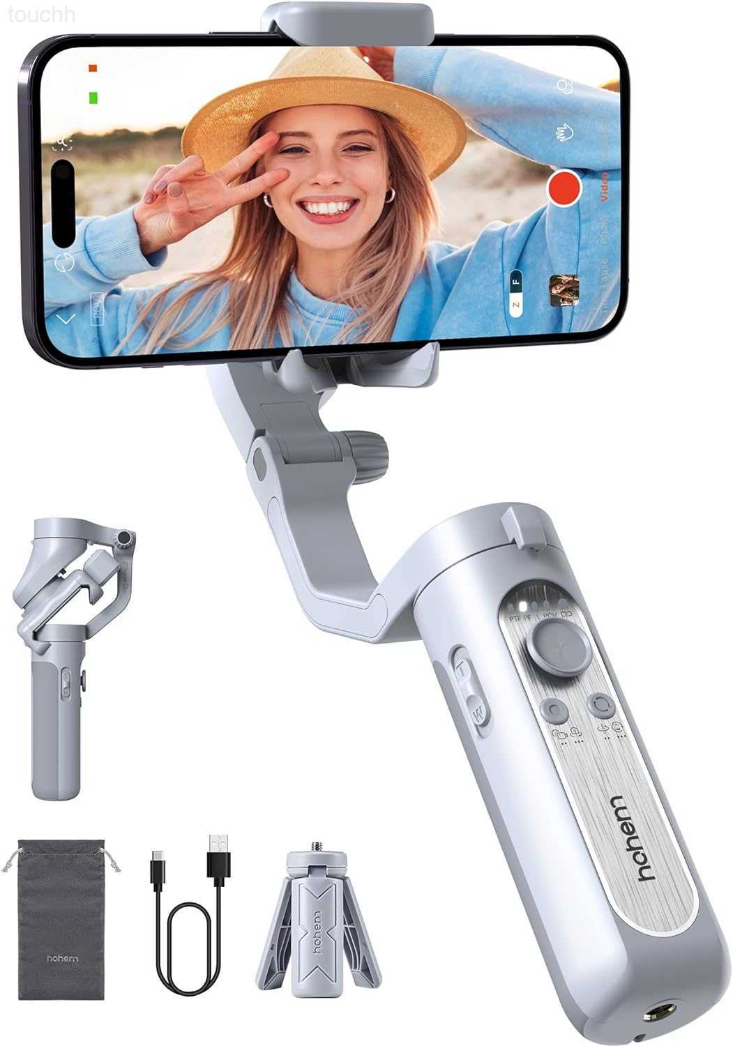 Selfie Monopods hohem iSteady XE Kit Gimbal Stabilizer for Smartphone3 AxisPh oneGi mbalMag neticFil lLig htPort ableandF old ableStabi lizerfori-image-902059149