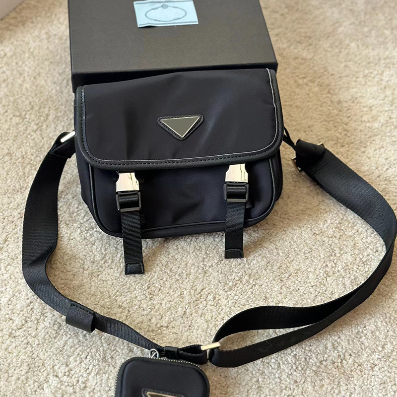 2023 Designer Mens Fashion Briefcases Crossbody Bags Nylon Messenger Bag Women Luxurys Purses Shoulder Purse with Triangle-image-699571862