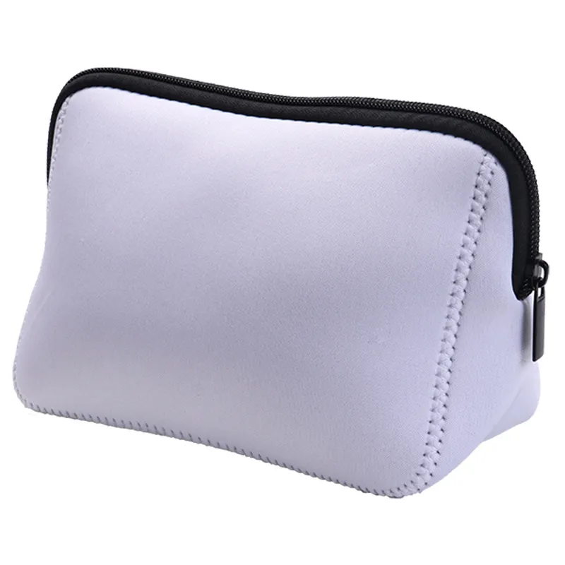 Sublimation Neoprene Storage Bag Blank DIY Women Handbags Waterproof cosmetic bags With Zipper for Adults Kids Z11