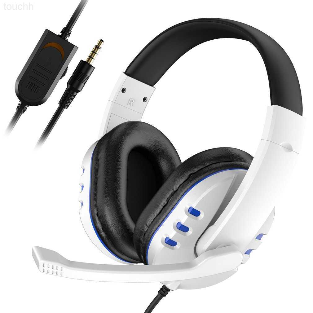 Cell Phone Earphones Gaming Headset 3.5mm Wired Over-Head Gamer Headphone With Microphone Volume Control Gamer Earphone Headset For Xbox PS4 PC L-image-902528706