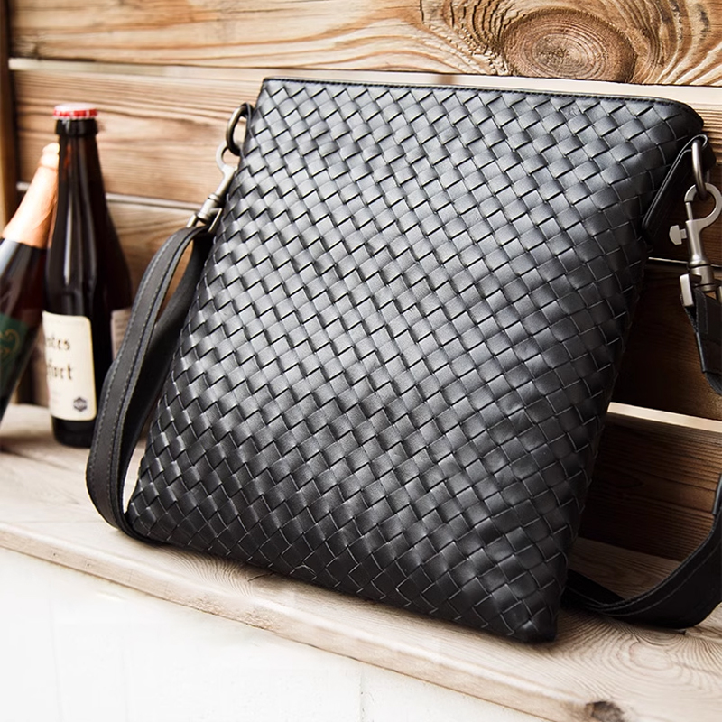 10A Classic Men's Bag Sac de créateur de messager Sac de messager haut de gamme Bag de luxe de luxe Sac de mode masculin Men's Black Cuir Pure Ha