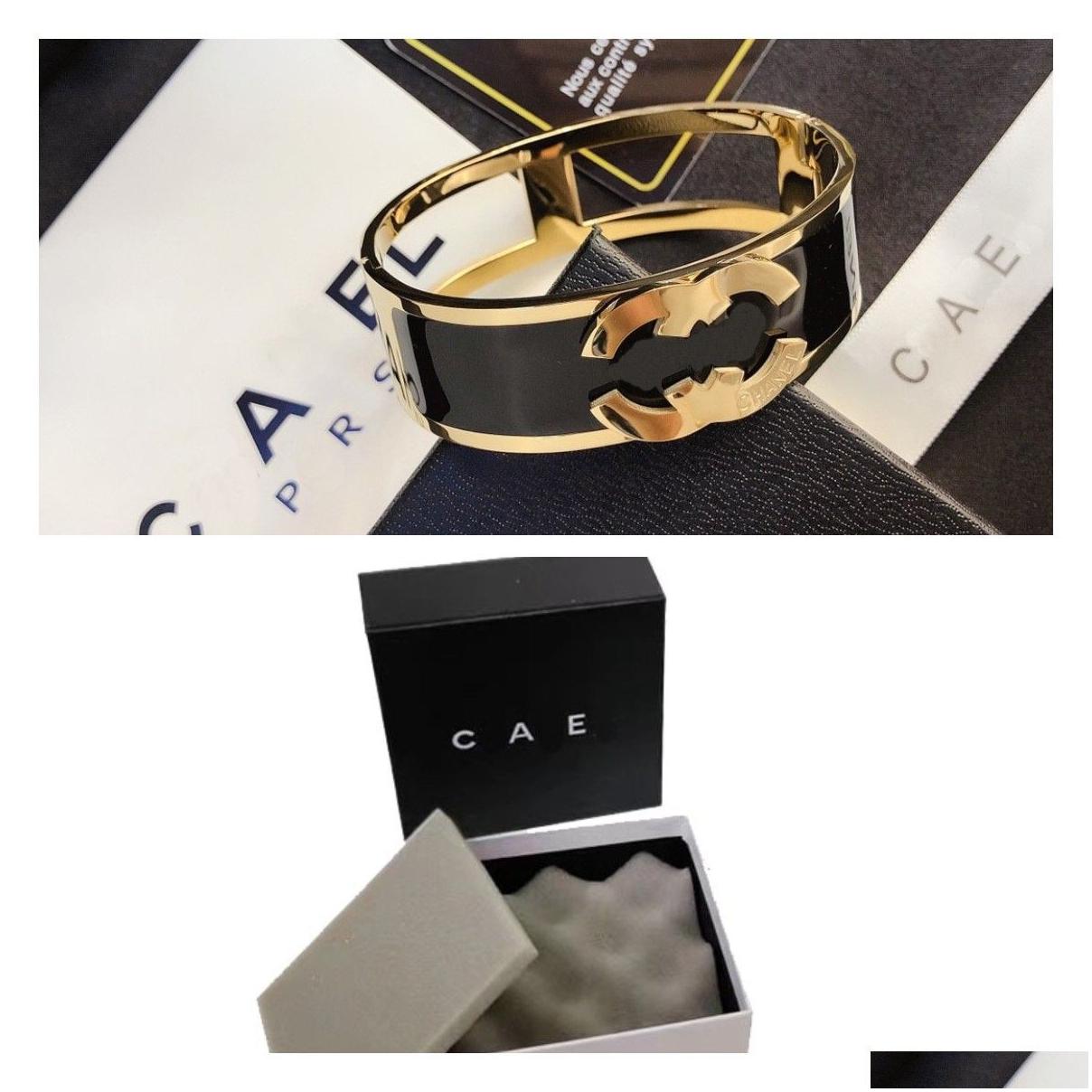  brand gold bangle famous designer bracelet fashion circle couple love bracelet luxury jewelry party birthday accessories gift box classic