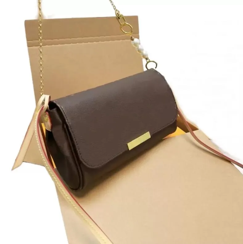 10A de haute qualité M40718 Designers Femmes Sac de messager MM Taille Old Flower Brown Fashion Luxurys Sacs Men Sac Mens épaune Tapés Pours Cros