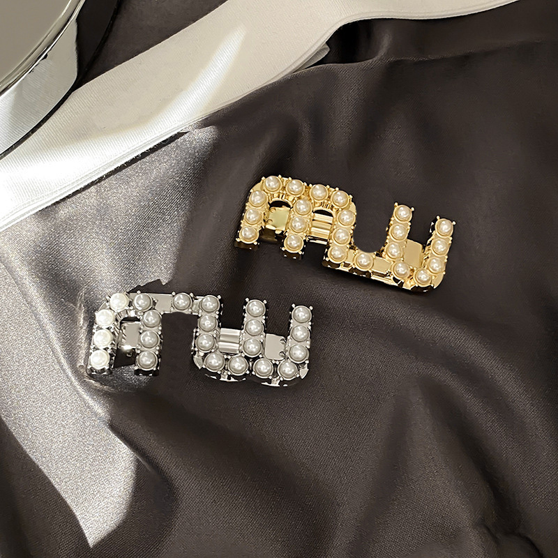 Stud Hair Clips Barrettes Sweet Diamond Hair Clips Luxury Metal Spring Hair Clips 925 Silver HairJewelry With Designer Autumn New Family Lover Gi-image-995533997