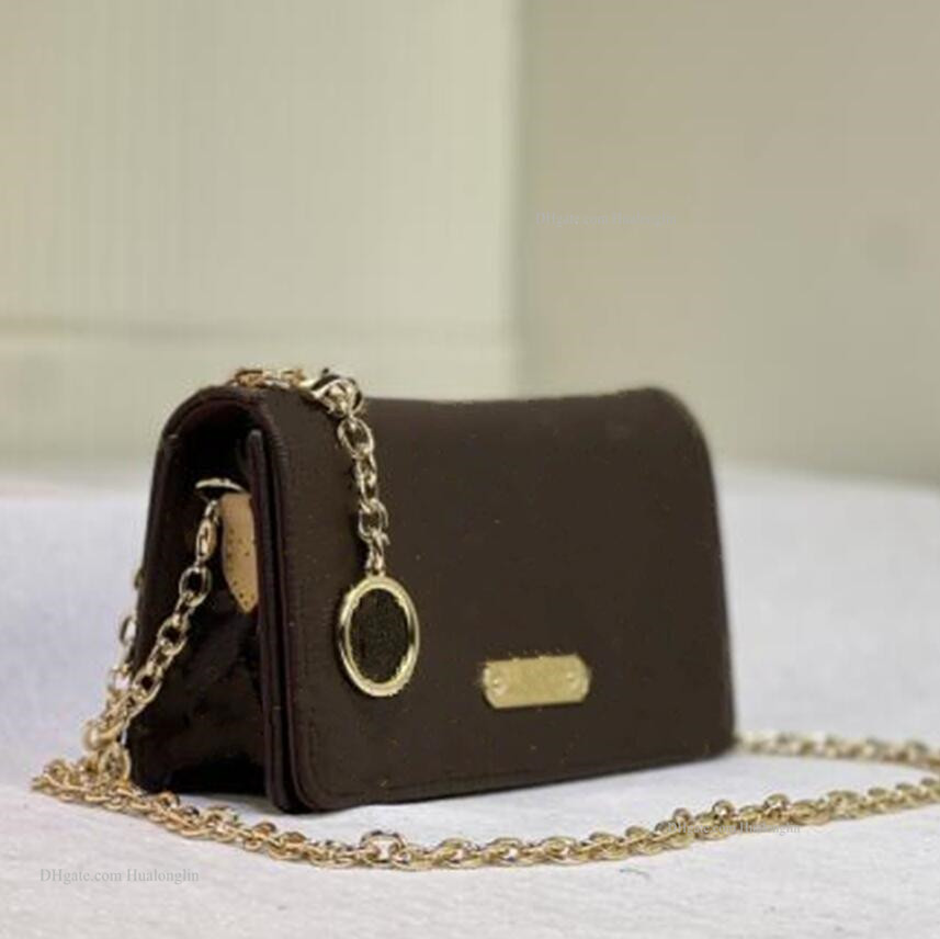 Fashion women bag shoulder bags luxury designer with letters flowers serial number high quality-image-902825614