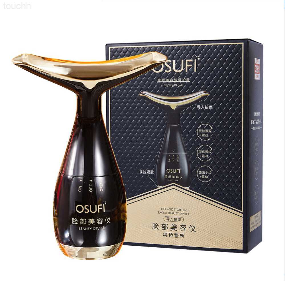 Electric Face Scrubbers Sonic Vibration Neck Beauty Device Facial Massager Fade Lines Reduce Wrinkles Double Chin Tighten Skin Face Lifting Machi-image-904228255