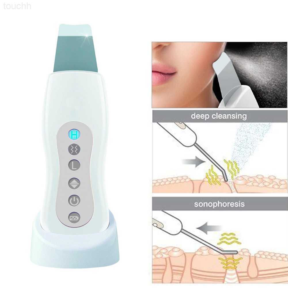 Electric Face Scrubbers Ultrasonic Face Skin Cleaning Sonic Pore Cleaner Facial Cleanser Skin Scrubber Blackhead Spot Removal Ultrasound Peeling-image-904237800
