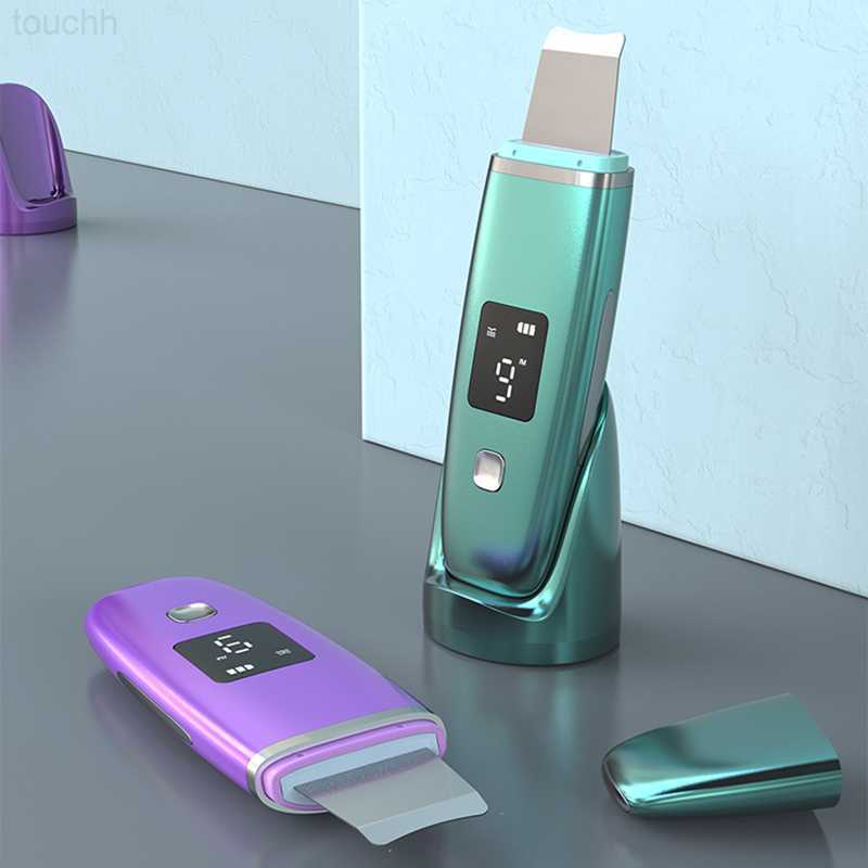 Electric Face Scrubbers Ultrasonic Skin Scrubber Pore Cleaner Blackhead Remover Face Lift Devices Deep Cleaning Exfoliating Peeling Facial Care M-image-904223341