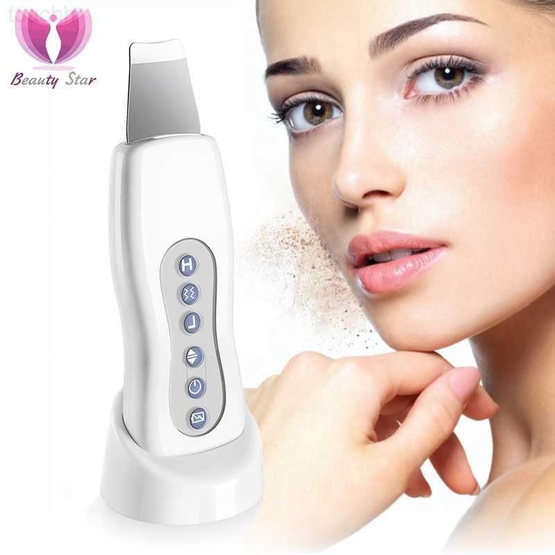 Electric face wash ultrasonic face wash vibratory spatula blackhead remover Face wash shovel clean cavitation peeling L2030920-image-904249200