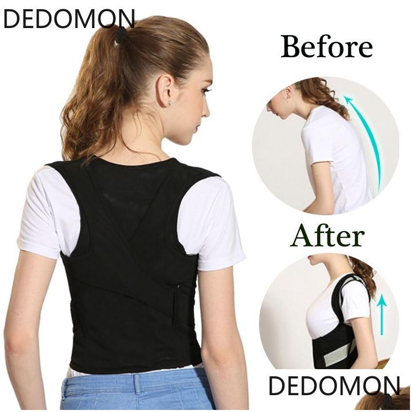 body braces supports adjustable back posture corrector therapy corset adult clavicle spine shoulder lumbar brace trainer health care