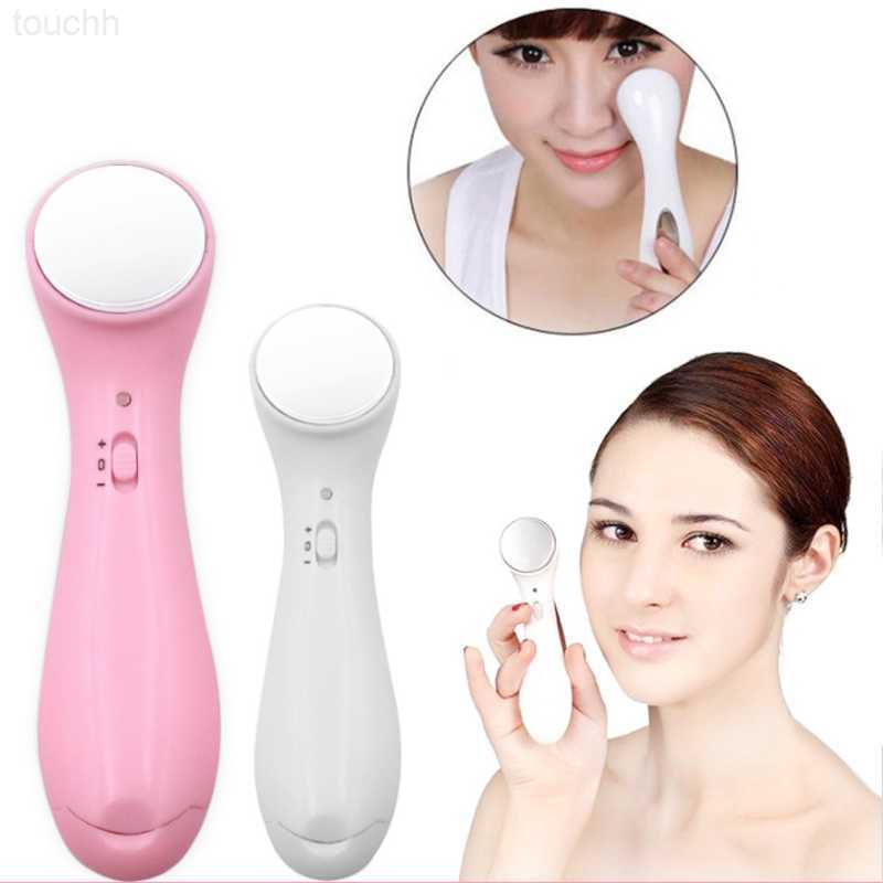 Electric Face Scrubbers Electric Anti-wrinkle Whiten Ionic Face Cleaner Massager Wihte Facial Cleanser Scrub Brush Face Roller Ion Vibrating L230-image-904243015