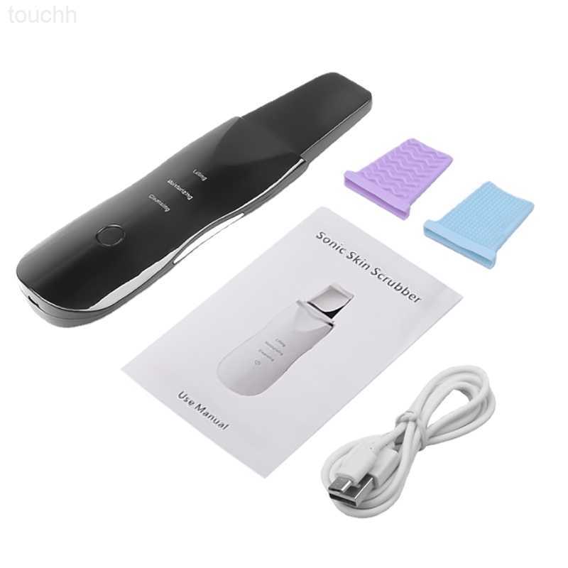 Electric Face Scrubbers Ultrasonic Skin Scrubber Deep Face Cleaning Machine Peeling Shovel Facial Pore Cleaner Face Skin Scrubber Lift Machine L2-image-904245675