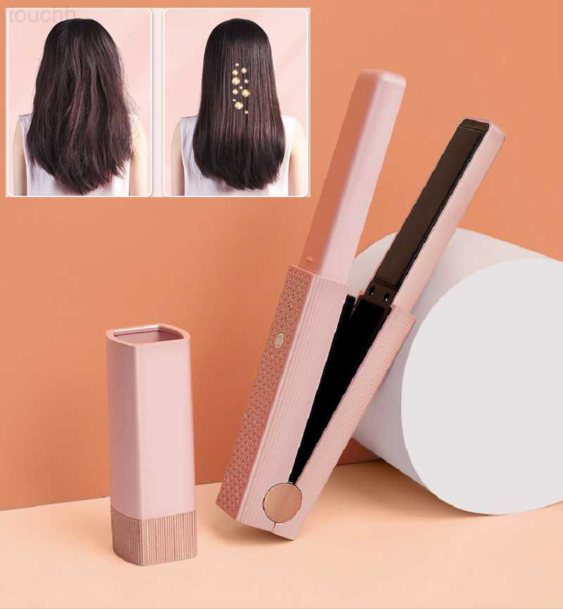 Hair Curlers Straighteners Styling Hair Straightener Combs Hair Curler 2 In 1 Hot Comb Professional Multifunctional 30s Fast Heating Anti-Scald S-image-902901461