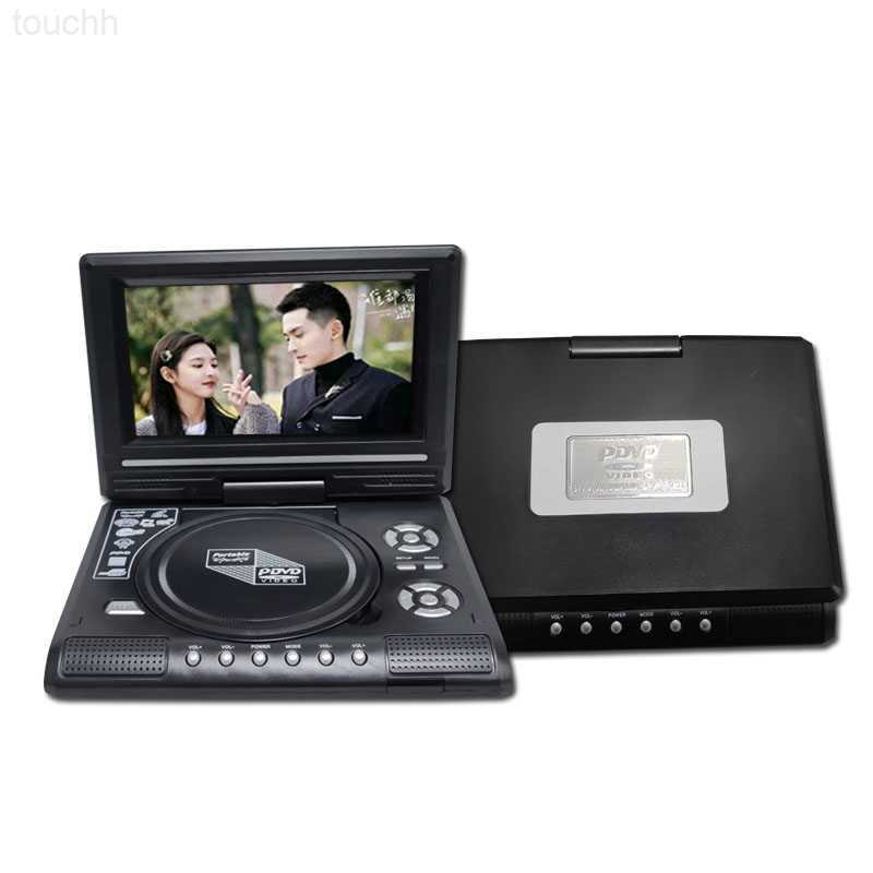 DVD VCD Player 7.8 Inch Mobile DVD Player Hd Portable Screen 270° Rotary EVD Inteeligent TV Rechargeble CD Player with Loudspeaker L230916-image-902901193
