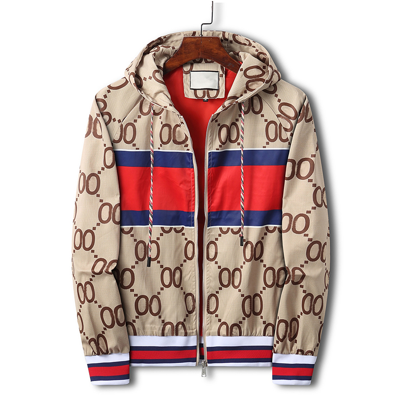 Designer Mens Veste Printemps et Automne Windrunner Tee Mode Sports à capuche Coupe-vent Casual Zipper Vestes Vêtements