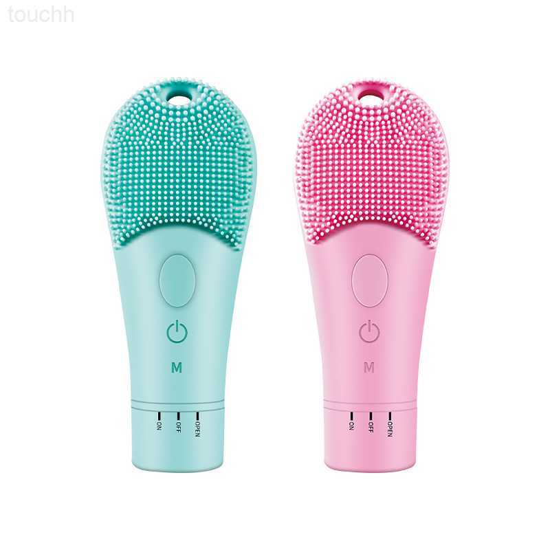 Electric Face Scrubbers Electric Facial Cleanser Silicone Cleansing Brush Face Pore Deep Blackhead Washing Makeup Remover Foaming Brush Sonic Mas-image-904245472