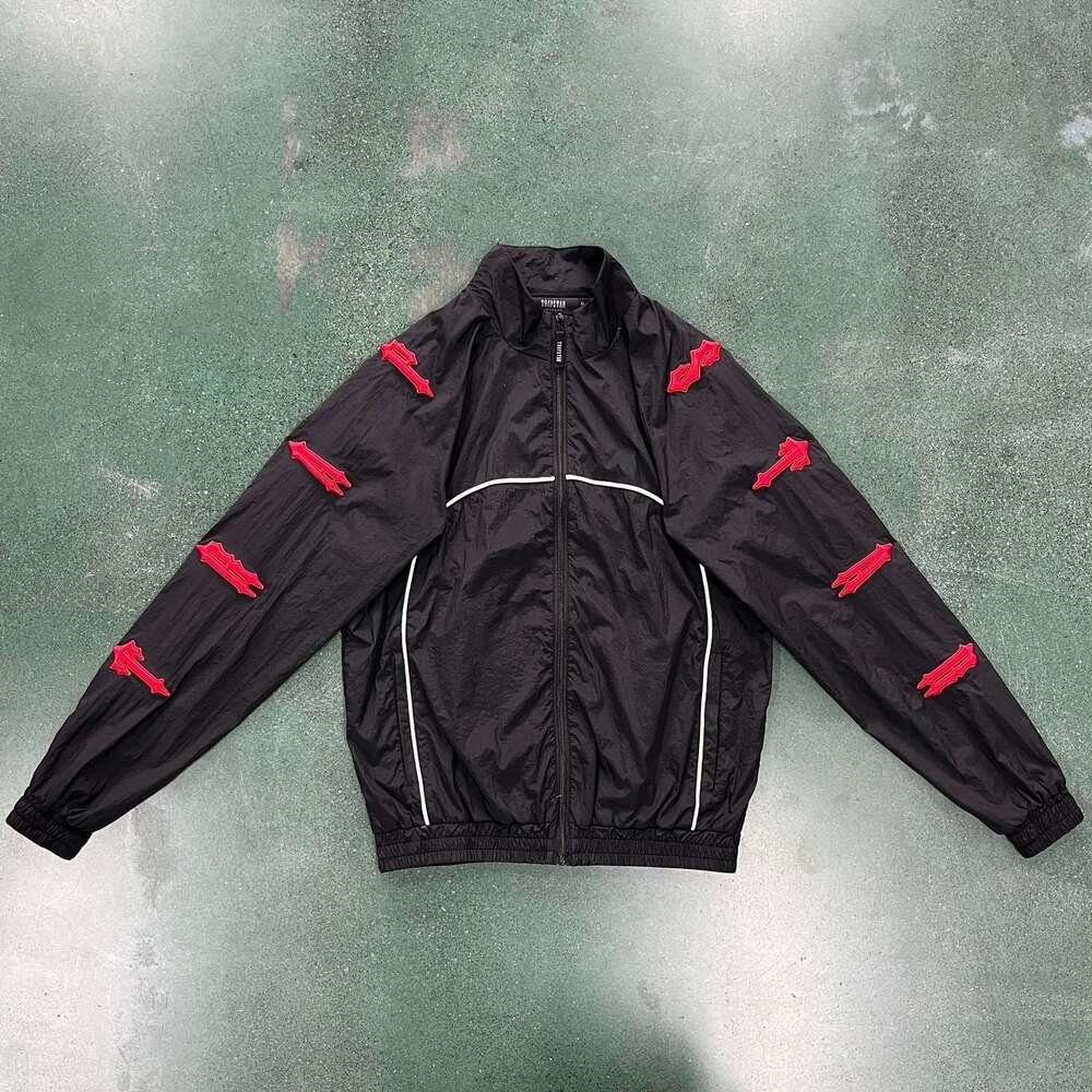 2025 Jacket Men Irongate Shell Suit 2.0 Version Blue and Black Quality Embroidered Lettering Women Coat Fashion fjhz