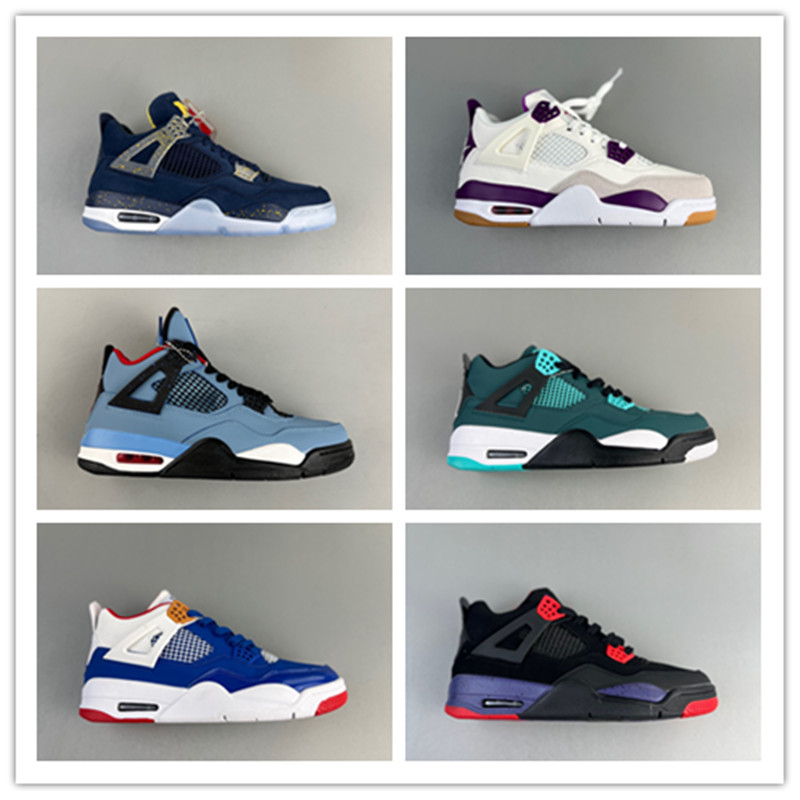 Chaussures Fashion Top Qualité Jumpman 4 4S Hommes Femmes Frozen Moments Cool Gris Design de luxe Basketball Sports Sneakers