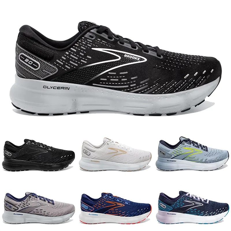 New Running Shoes Breathable Mesh Lightweight Technology Men Women Fashion Jogging Sneakers Loafers Walking Designer Brooks Glycerin 20 Sports Train