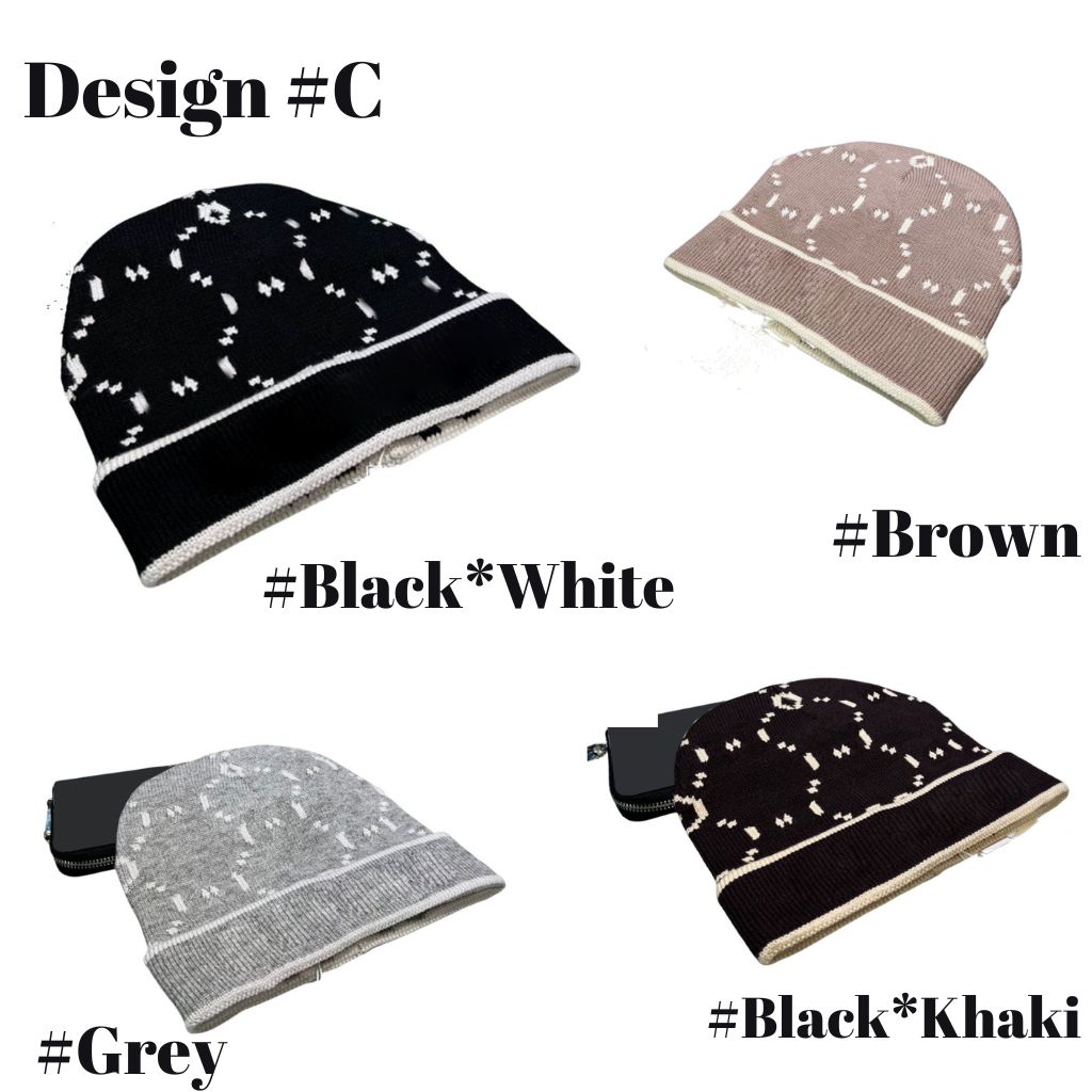 Winter Hat Knitted Beanie Designer Hat Embroidery Pattern Fashion-Forward Italian Style Hat Travel Ski hat Warm Hat Hats Designers Women and Men