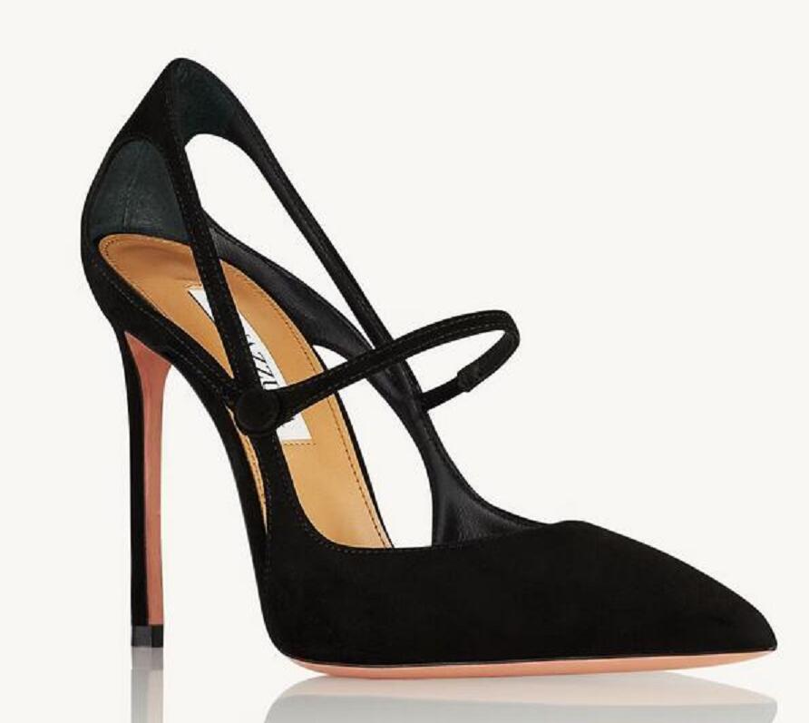 Bovary Pump metallic leather high heels toe cross shoes women luxury evening Women&#039;s designer sandals Wedding High Heels EU35-43-image-903127443