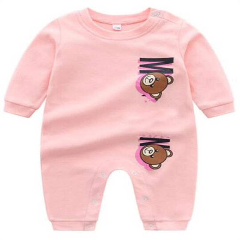 Designer 100% Cotton Newborn Baby Clothes Set Infant Boys Girls Rompers Luxury Letter Long Sleeve Jumpsuits Casual Kids Baby Clothing