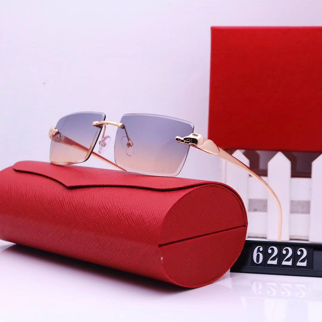 Woman Designer Sunglasses for men and women Anti blue light glasses frame reader eyewear gradient lens gold Leopard head accessories lunett gafas-image-905317227