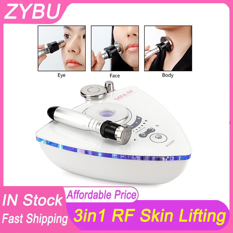 3in1 RF Skin Care Tool Radio Frequency Slimming Machine Facial Body Massage Beauty Device Skin Tighten Lift Rejuvenation Home Salon Use Anti Aging W