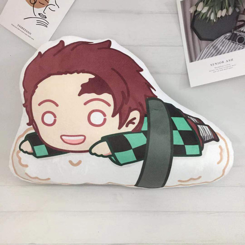 Plush Dolls Demon Slayer Kimetsu no Yaiba Stuffed Cute Sushi Pillow Doll Kamado Tanjirou Nezuko Rengoku Kyoujurou Plush Pendant Toys 230918 M2602-image-1094536479