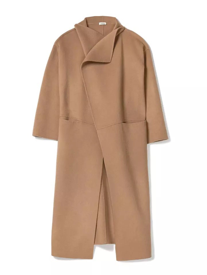 Australia tot me wool loose lapel double sided silhouette split plaid woolen coat coat for women