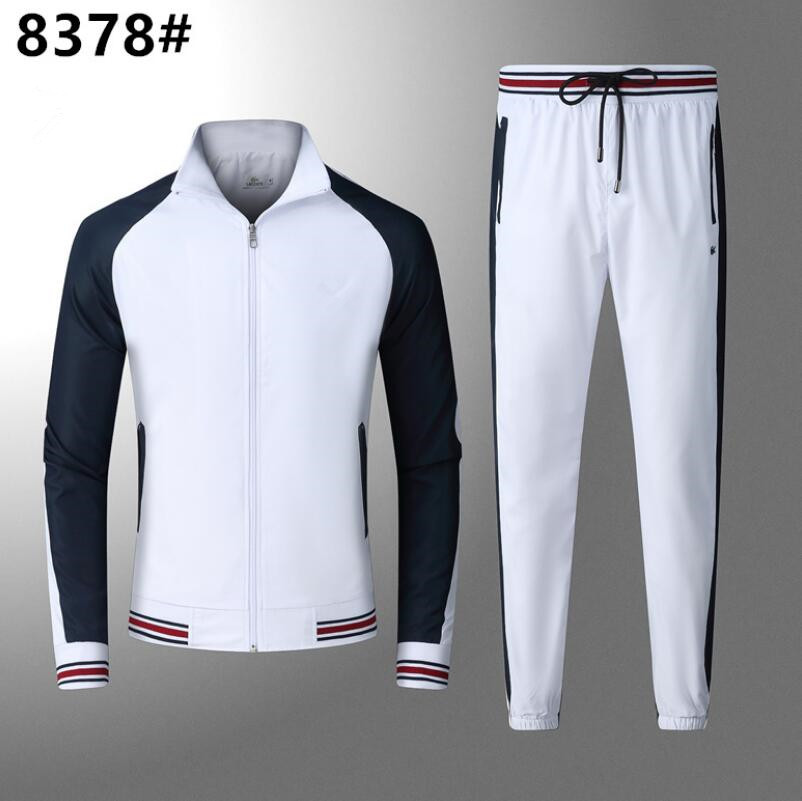 2023 Men's tracksuits Fall Designer Crocodile Embroidery Breathable sportswear two-piece suit M-2XL