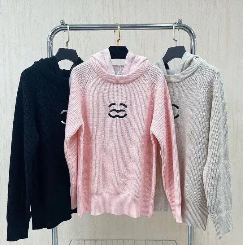 Nouveau Chandails tricotés à capuche pour femmes, marque de luxe, pull de styliste, décontracté,