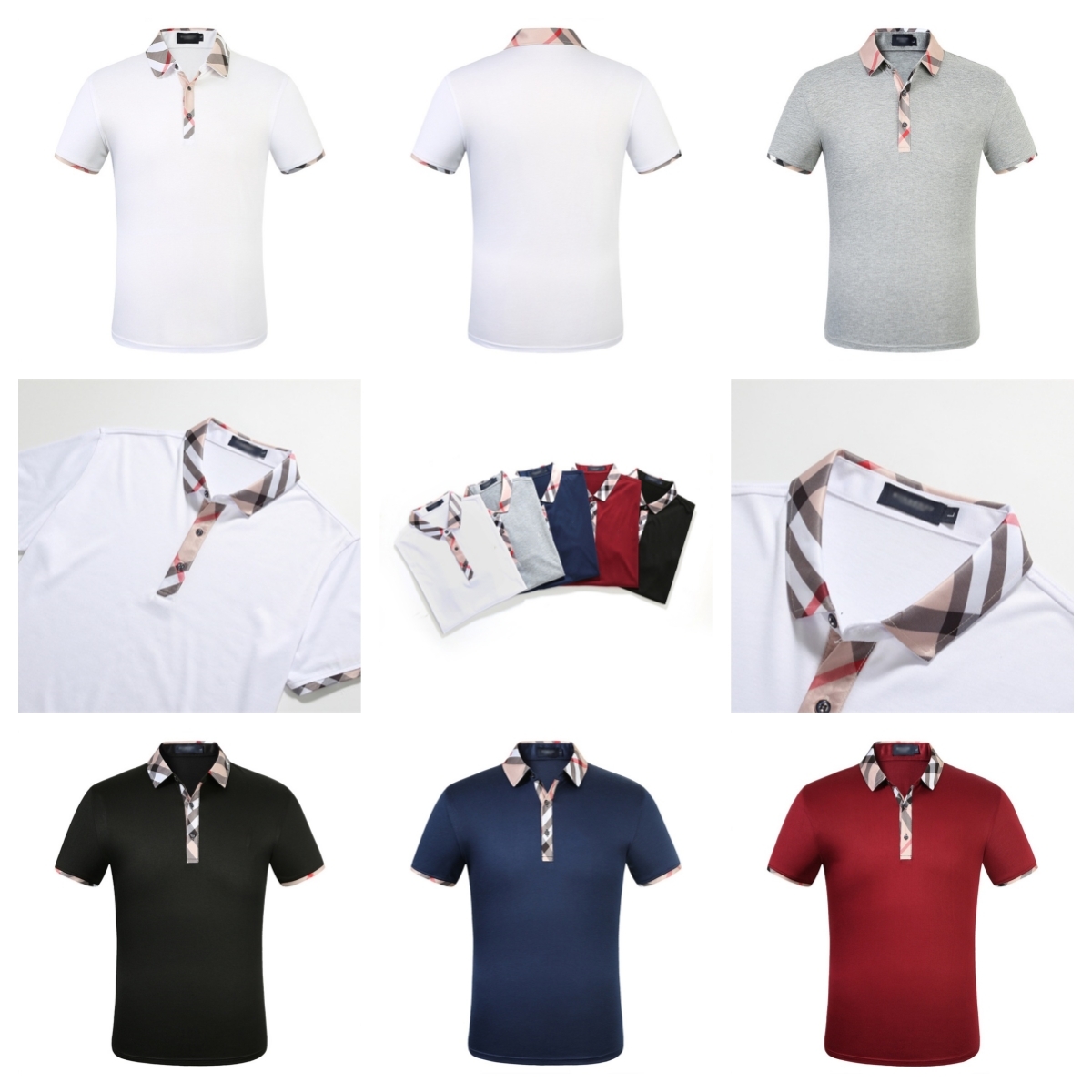 Designered Polo Shirts Men Short Sleeve T-shirt Single Lapel Shirt Men's Jacket Sportswear-image-897137170