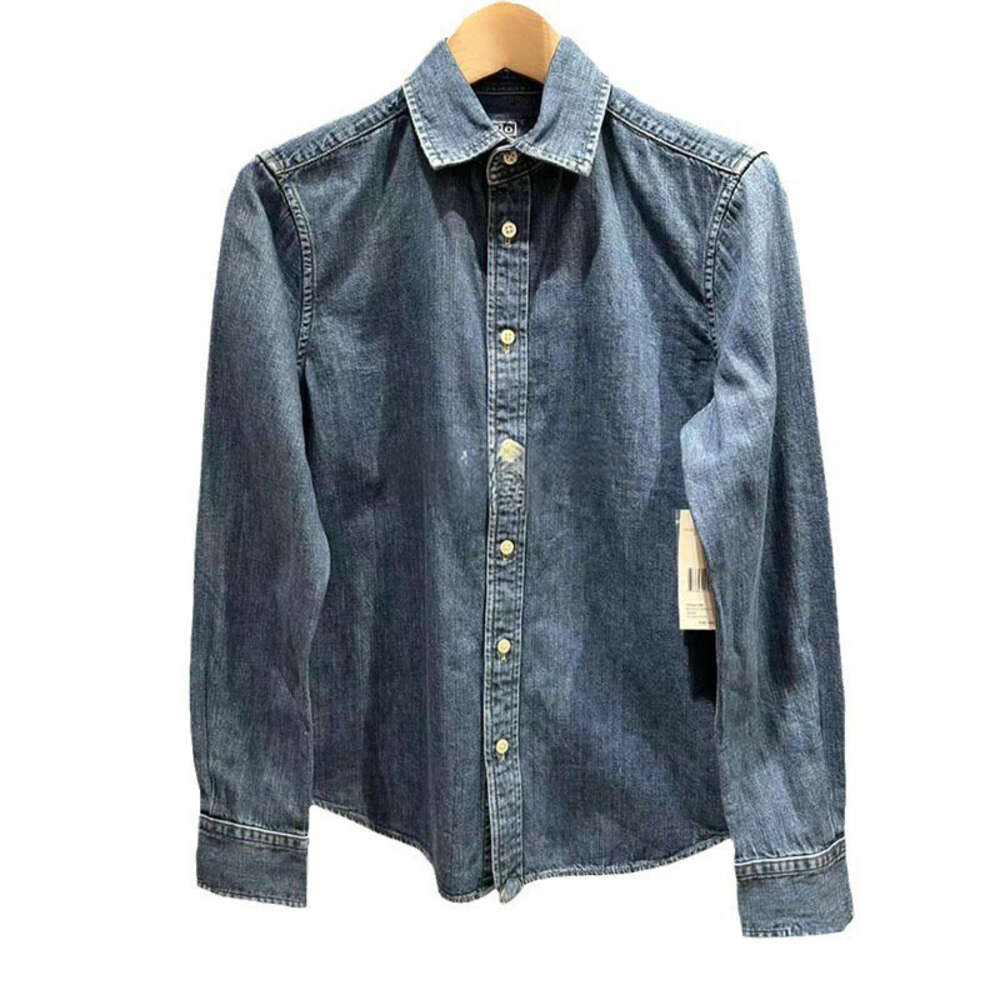 Designer Tshirt Women Top Woman Neck And Sweater Luxury Ralphs Polos Early Autumn New Washed Denim Shirt Warhorse Casual Men's And Women-image-903685853