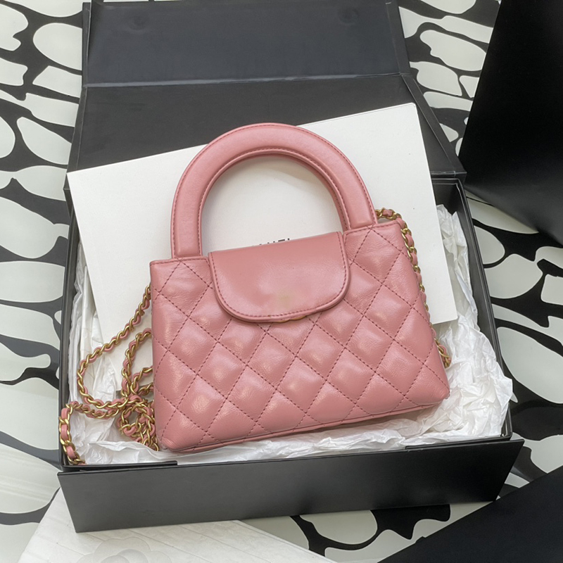 Designer Mini Shopping Bag 19cm Calfskin Handbag 10A Luxury Chain Crossbody Bag Women Shoulder Bag Diamond Lattice Evening Bag Lady Wallet AS4416