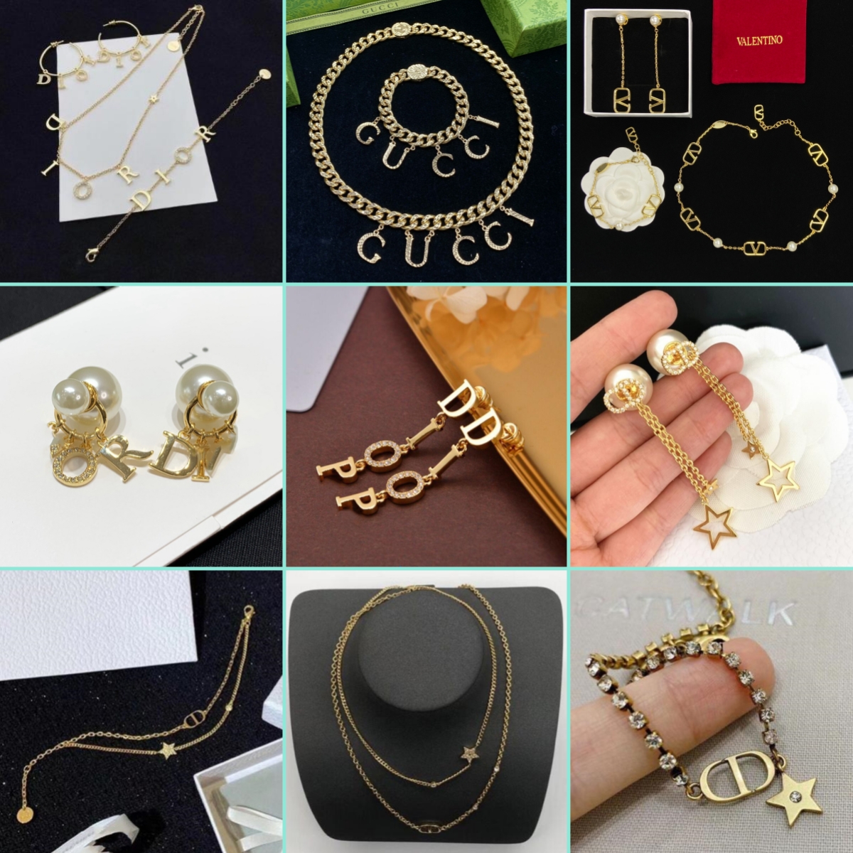 Lettres Bracelet Bracelets bijoux coeur pour femmes or charme Double couches Bracelets conçus avec boîte-cadeau de détail