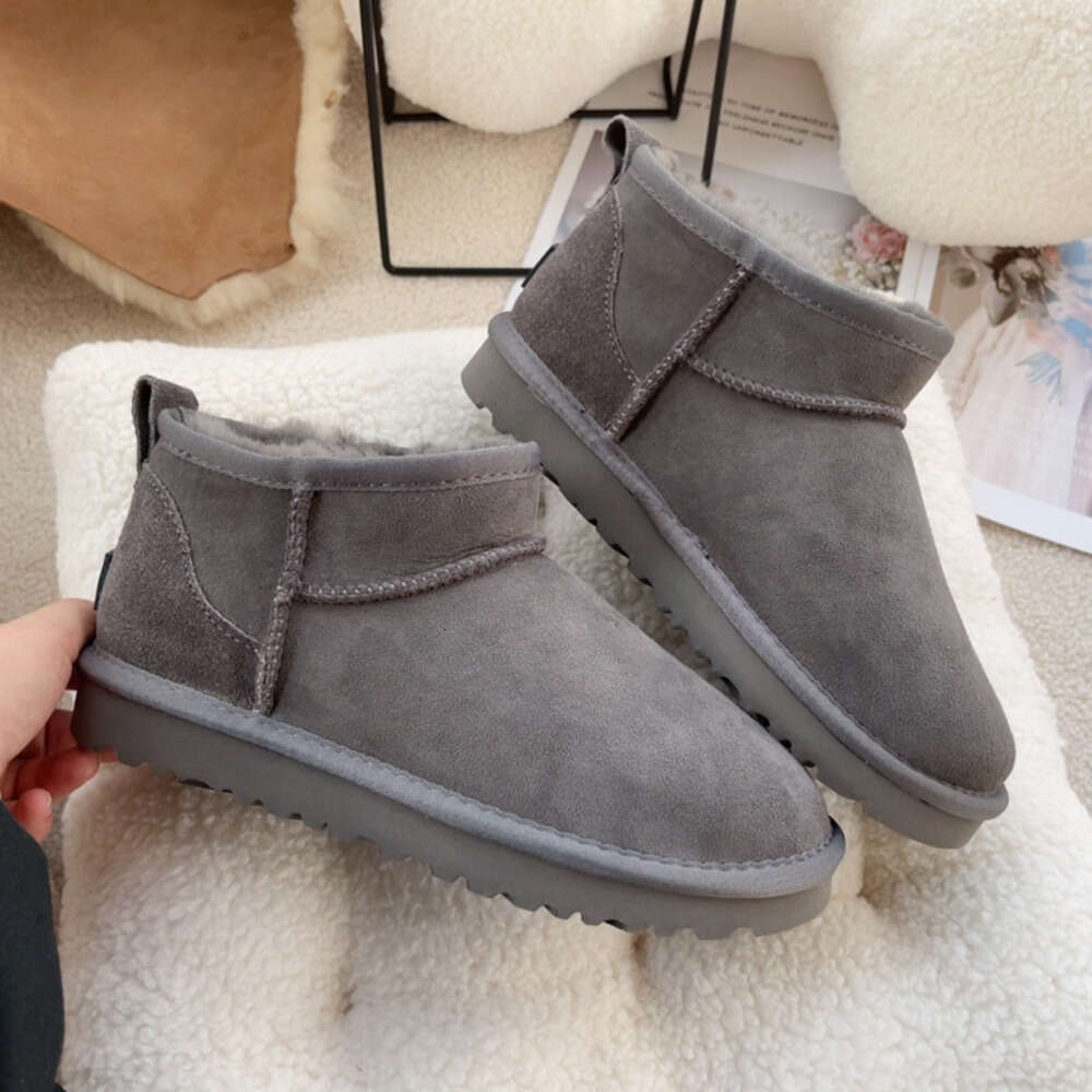 Femmes Tazz Pantoufles Diapositives En Fourrure Classique Ultra Mini Plateforme Botte Tasman Slip-on En Daim Mélange De Laine Confort Printemps B