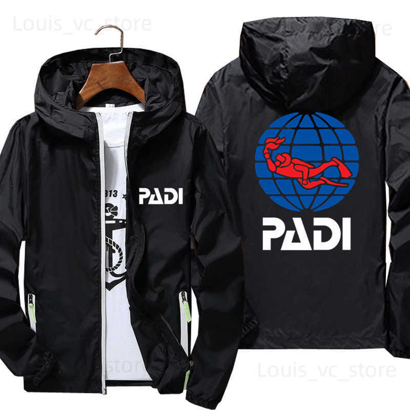 Men's Jackets Mens Women Scuba Driver Padi Windbreaker Pilot Thin Reflective Sunscreen Ultra Light Jacket Coat Bomber Flight Male Oversize 7XL