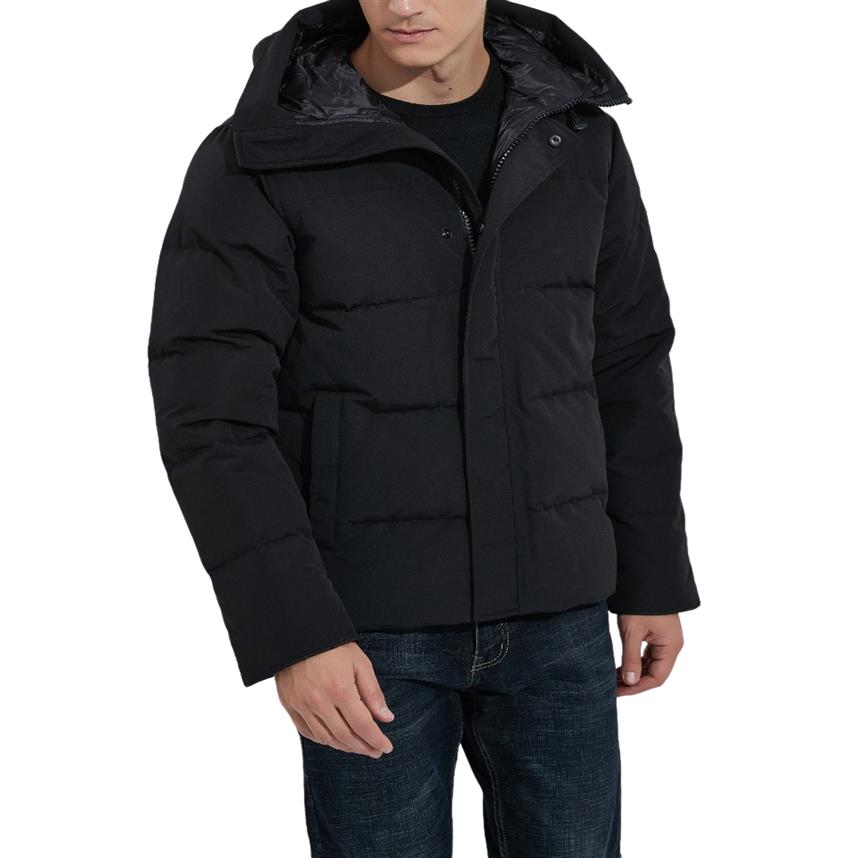 Mens parkas Outerwear Winter Coats from Canadian goose down jacket Outdoor sports white duck windbreak parker long collar hat real264G