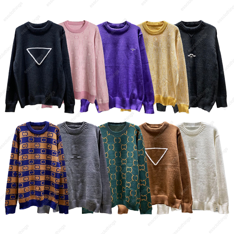 Designer Mens Sweater Femmes Chemite Prillers Hommes Tricottes Tricottes Round Color Pullover Slim Sweat à sweat à sweat à tricot à tricot Slim
