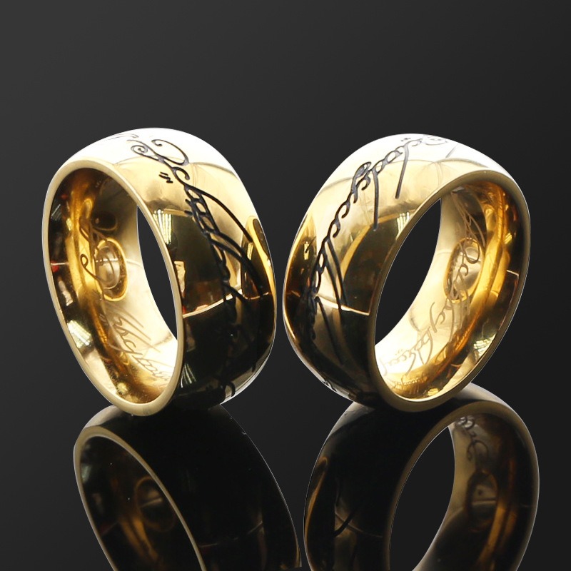Cockrings Golden Totem Anneau de verrouillage de manille en acier inoxydable pour hommes Cock Cage Dispositifs de chasteté Anneau anti-off Cock C