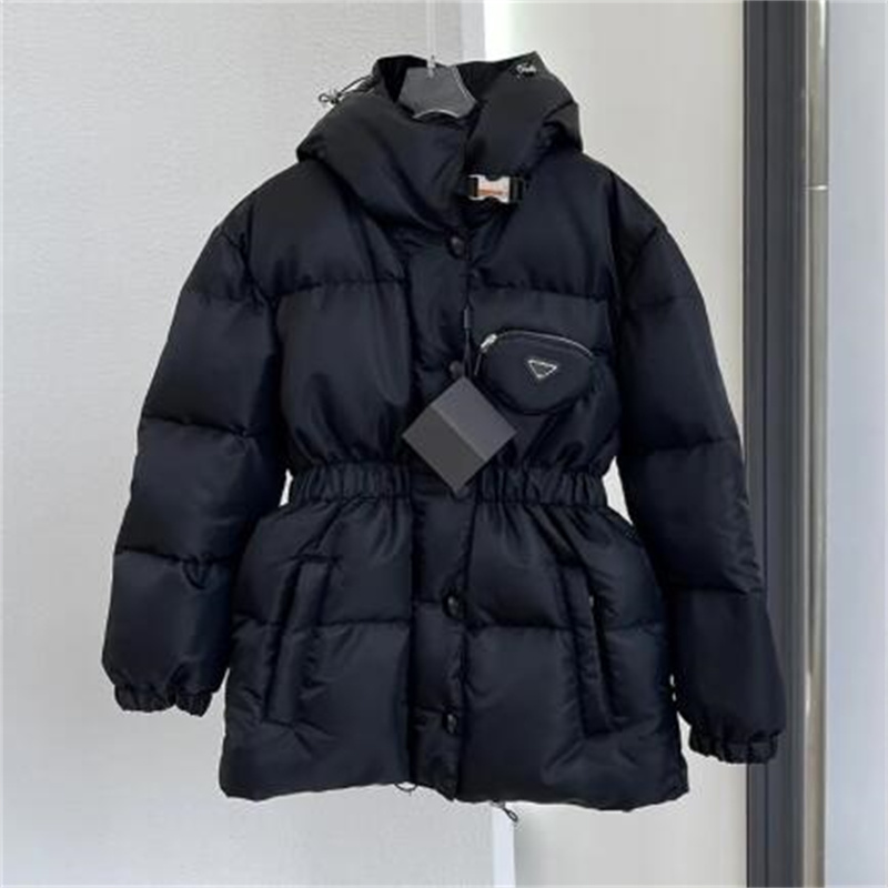 Veste longue du haut de la marque de la marque de créatrice de la marque pour femmes zipper parka hivernaise épaissie du vent chaud décontracté h