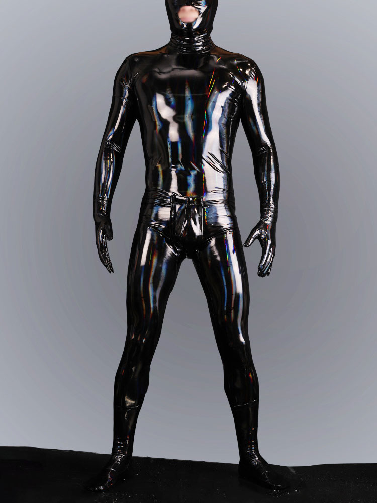 Cosplay Man Maid Latex Ammonia Catsuit PVC Men Costumes Club Zentai High Elastic Shiny Full Body Bodysuit Shapewear Sexiest Male-image-904187149
