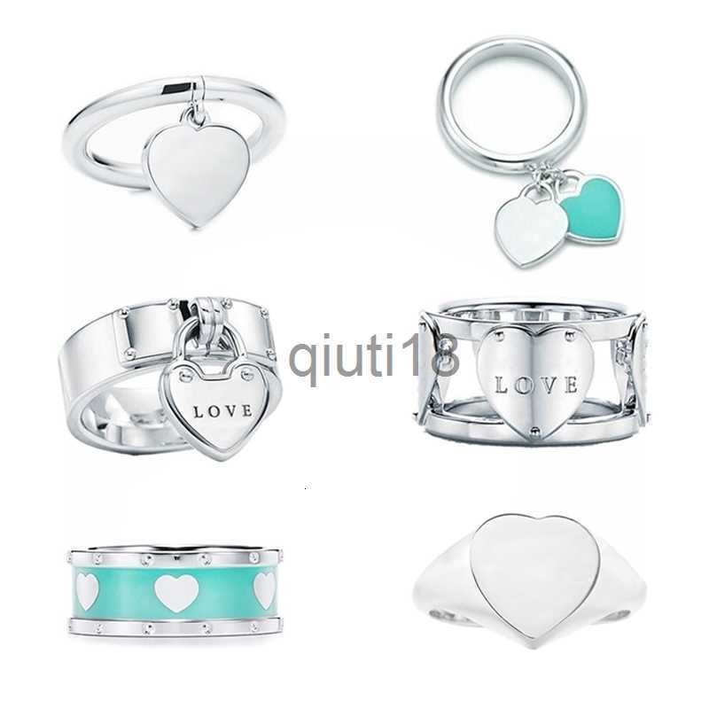 Band Rings With Side Stones Classic Heart Ring Women&#039;s 925 Sterling Silver TTIFF Jewelry High Quality Birthday Gifts Support Drop 230227 x09-image-904266060