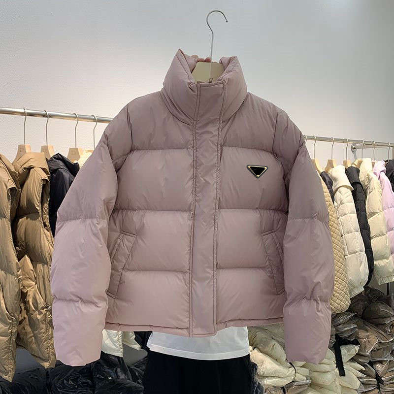 Pull à manches longues pour femme - Veste d'hiver - Manteau court pour femme - Manteau en coton épais et élargi - Veste coupe-vent et imperméable